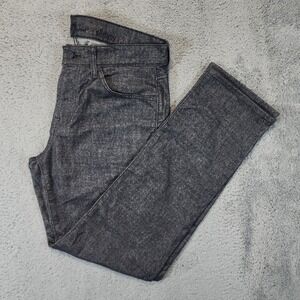 7 For All Mankind Slimmy Jeans Mens 34x30 Dark Wash Slim Fit Soft Textured Denim